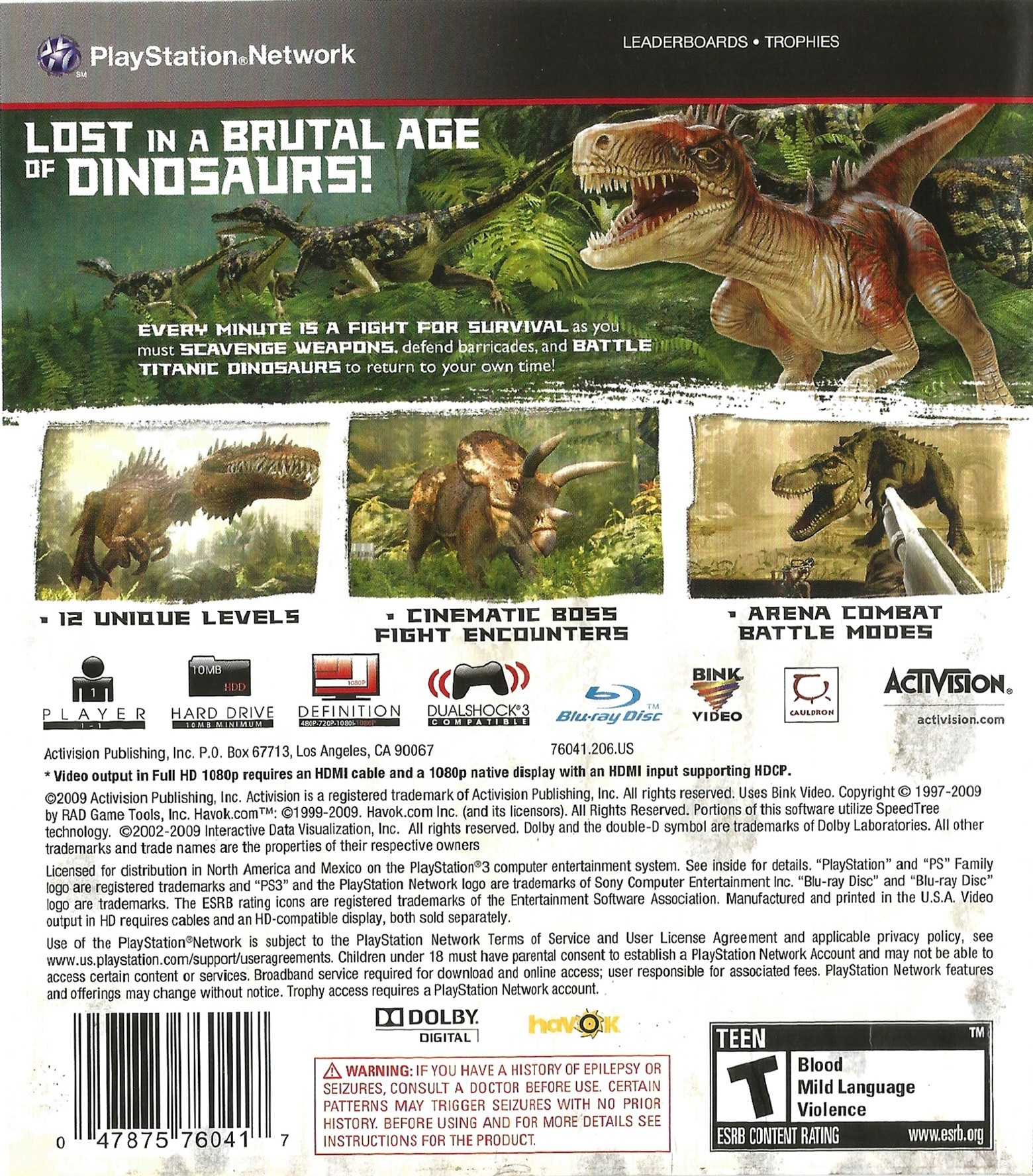 Jurassic the Hunted - Xbox 360, Xbox 360