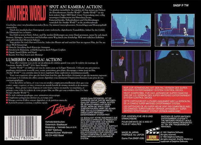 comerciante Loza de barro Excelente Another World: 20th Anniversary Edition Box Shot for 3DS - GameFAQs
