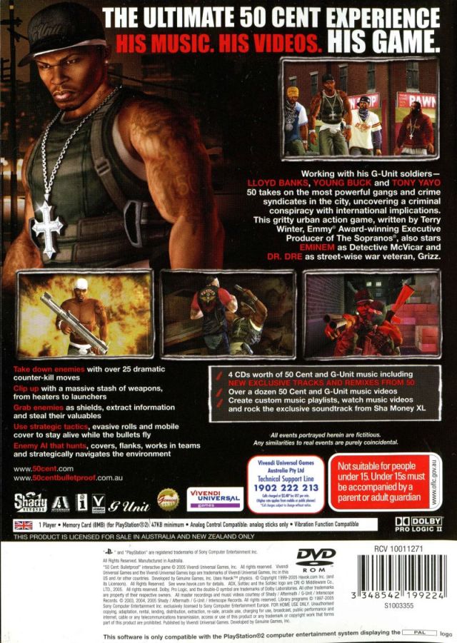 50 Cent: Bulletproof Box Shot for PlayStation 2 - GameFAQs