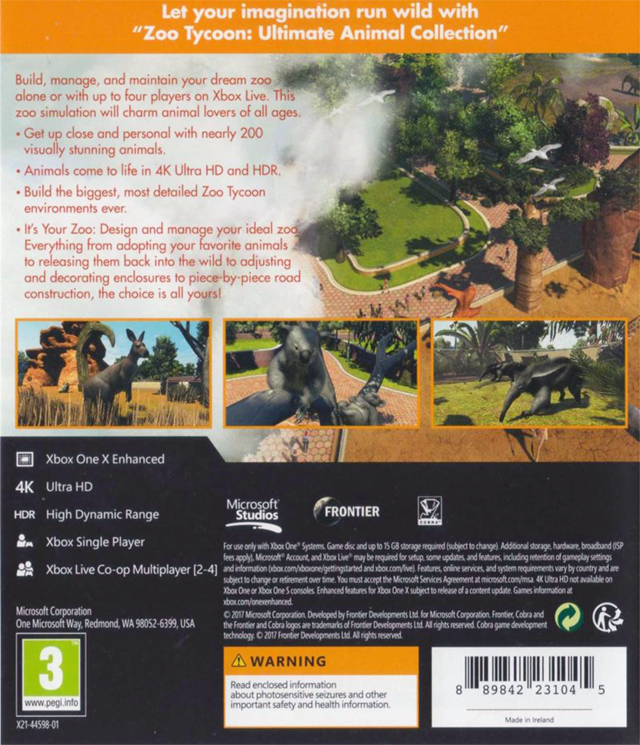 Zoo Tycoon Ultimate Animal Collection (PC Game) Let your imagination run  wild!