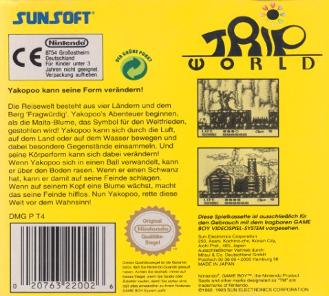 moronic Opfylde Uskyld Trip World Box Shot for Game Boy - GameFAQs