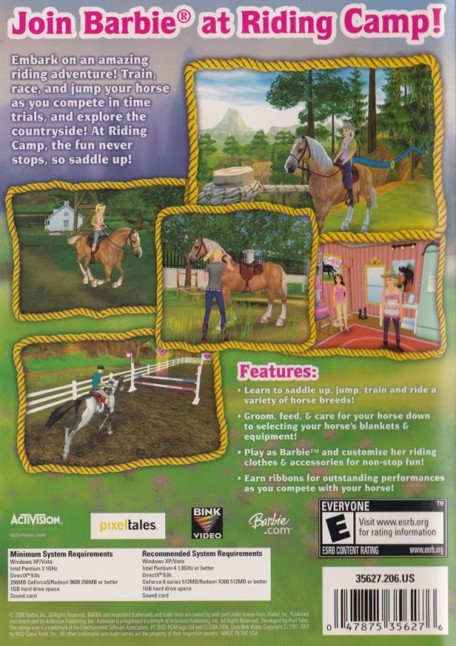 Entender mal escocés camuflaje Barbie Horse Adventures: Riding Camp Box Shot for DS - GameFAQs