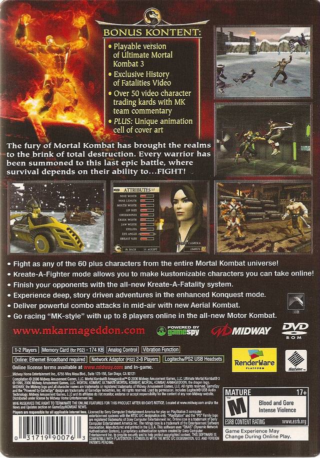 Cumulatief Beoordeling Gelijk Mortal Kombat: Armageddon Box Shot for Wii - GameFAQs