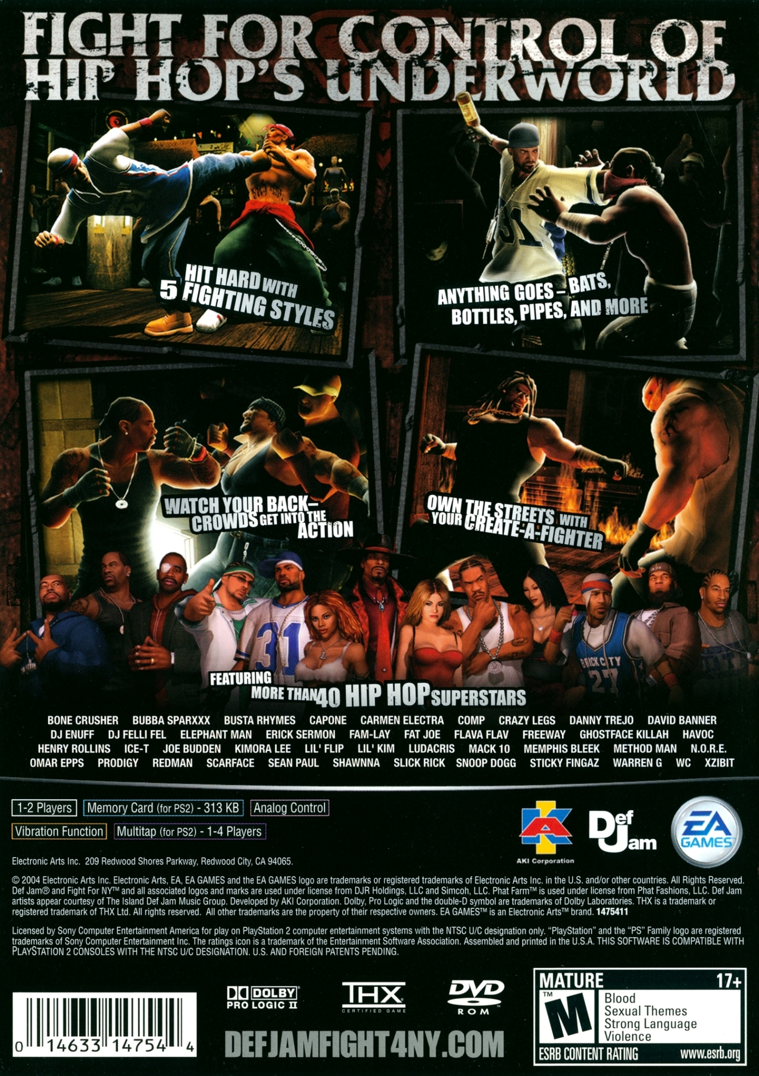 Screenshot of Def Jam: Fight for NY - The Takeover (PSP, 2006
