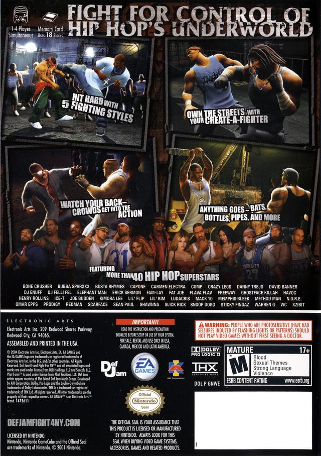 Def Jam: Fight for NY ROM, PS2 Game