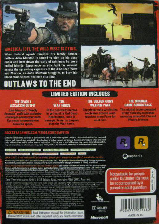 Blå G pebermynte Red Dead Redemption Box Shot for Xbox 360 - GameFAQs