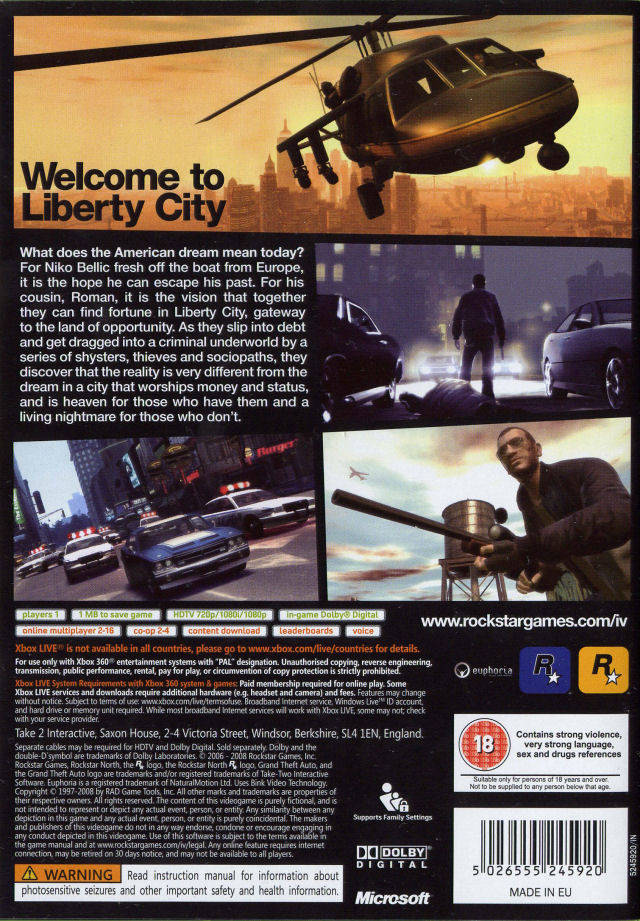 Grand Theft Auto IV: The Lost and Damned Box Shot for PlayStation