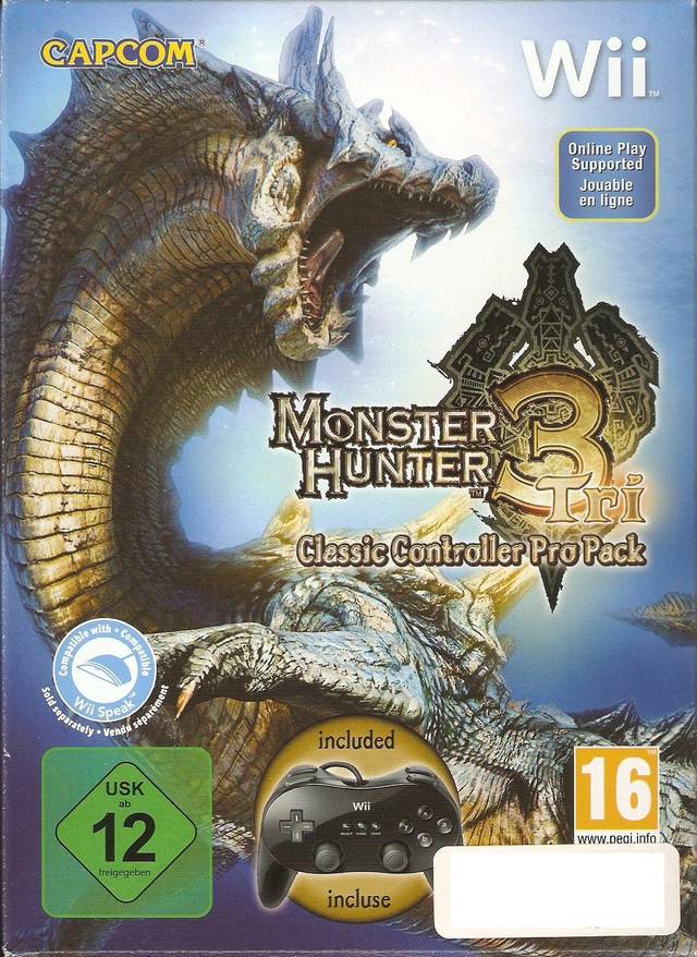 Monster Hunter Tri (Classic Controller Pro Pack) Box Front