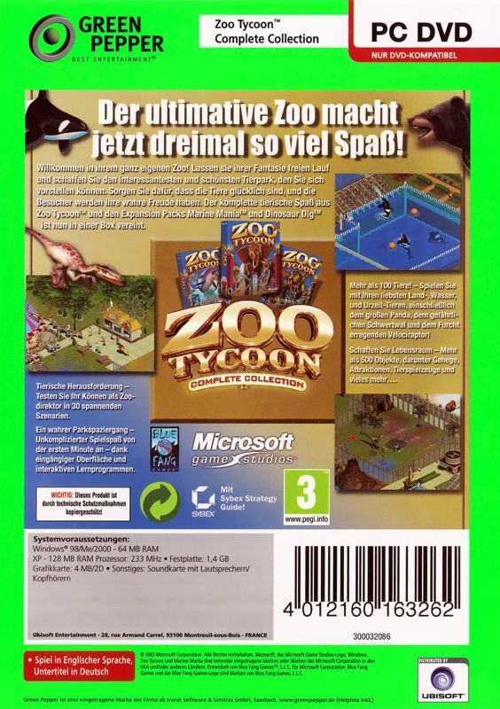 Zoo Tycoon: Complete Collection - PC