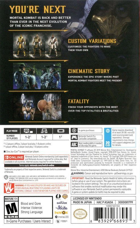 Mortal Kombat 11: Aftermath Box Shot for PlayStation 4 - GameFAQs