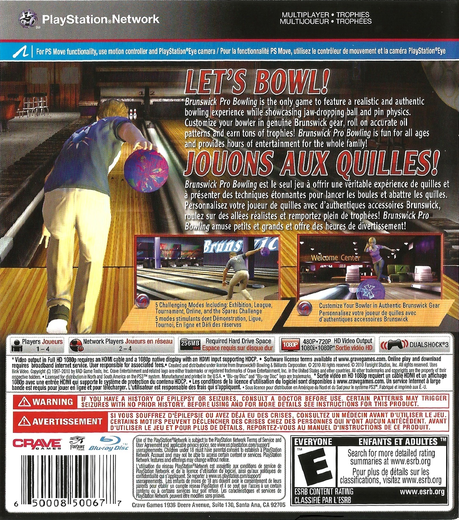 Brunswick Pro Bowling Box Shot for Xbox 360