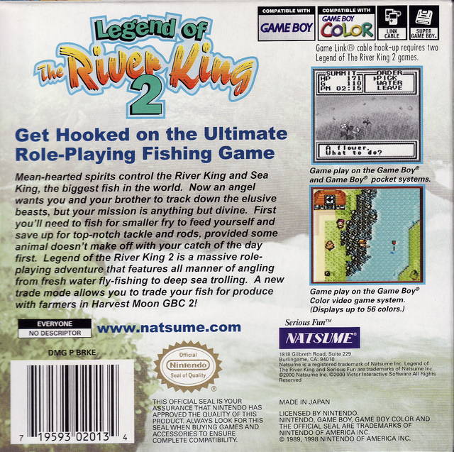 Legend of the River King 2 Box Shot for Game Boy Color - GameFAQs