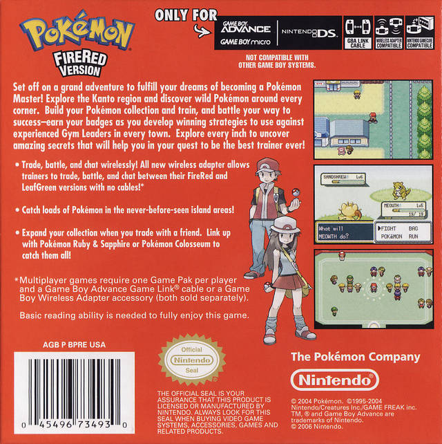 Pokemon Version Box Shot for Game Advance - GameFAQs