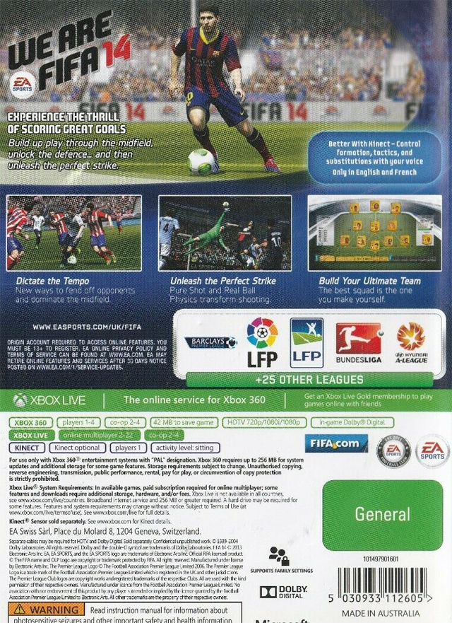 FIFA 14 System Requirements