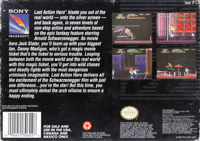 Last Action Hero Box Shot for Game Boy - GameFAQs