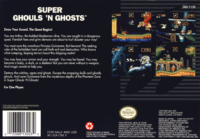 super ghouls and ghosts items