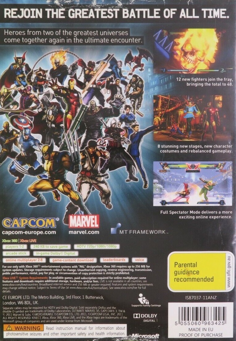 Agencia de viajes Apoyarse Coherente Ultimate Marvel vs. Capcom 3 Box Shot for PlayStation 3 - GameFAQs