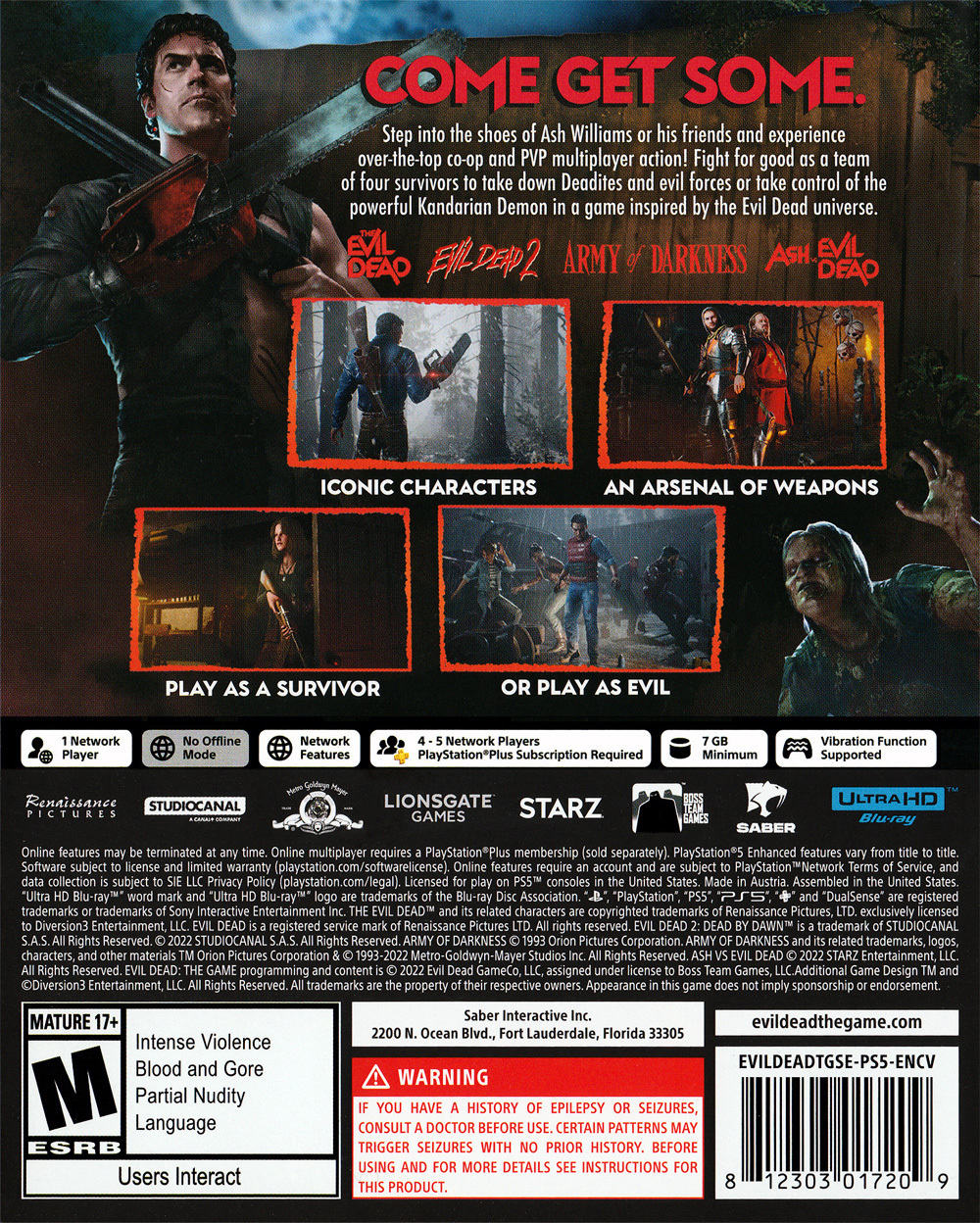 Evil Dead: The Game Box Shot for PlayStation 4 - GameFAQs