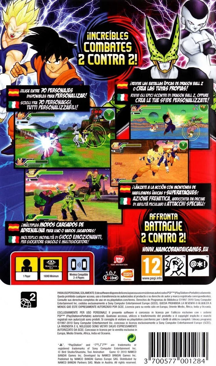 Dragon Ball Z: Tenkaichi Tag Team Box Shot for PSP - GameFAQs