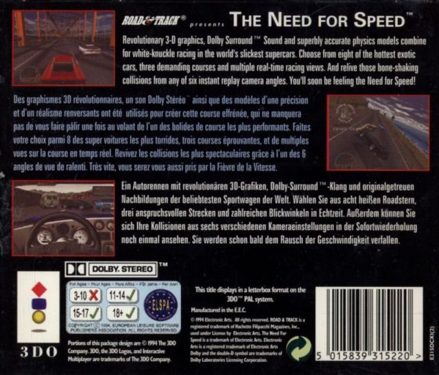 Need for Speed, Road & Track Presents The 