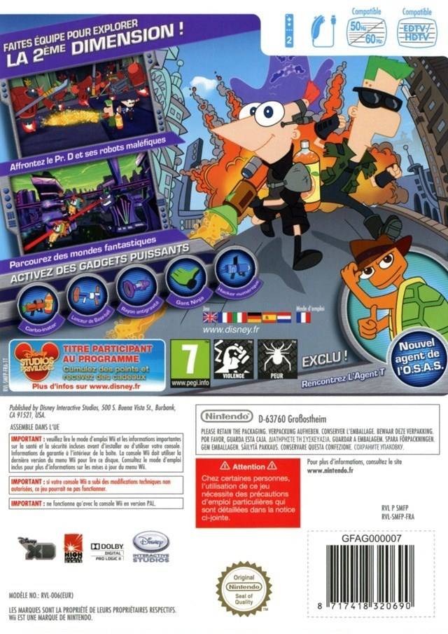 Vueltas y vueltas Alegrarse Decano Phineas and Ferb: Across the 2nd Dimension Box Shot for PSP - GameFAQs