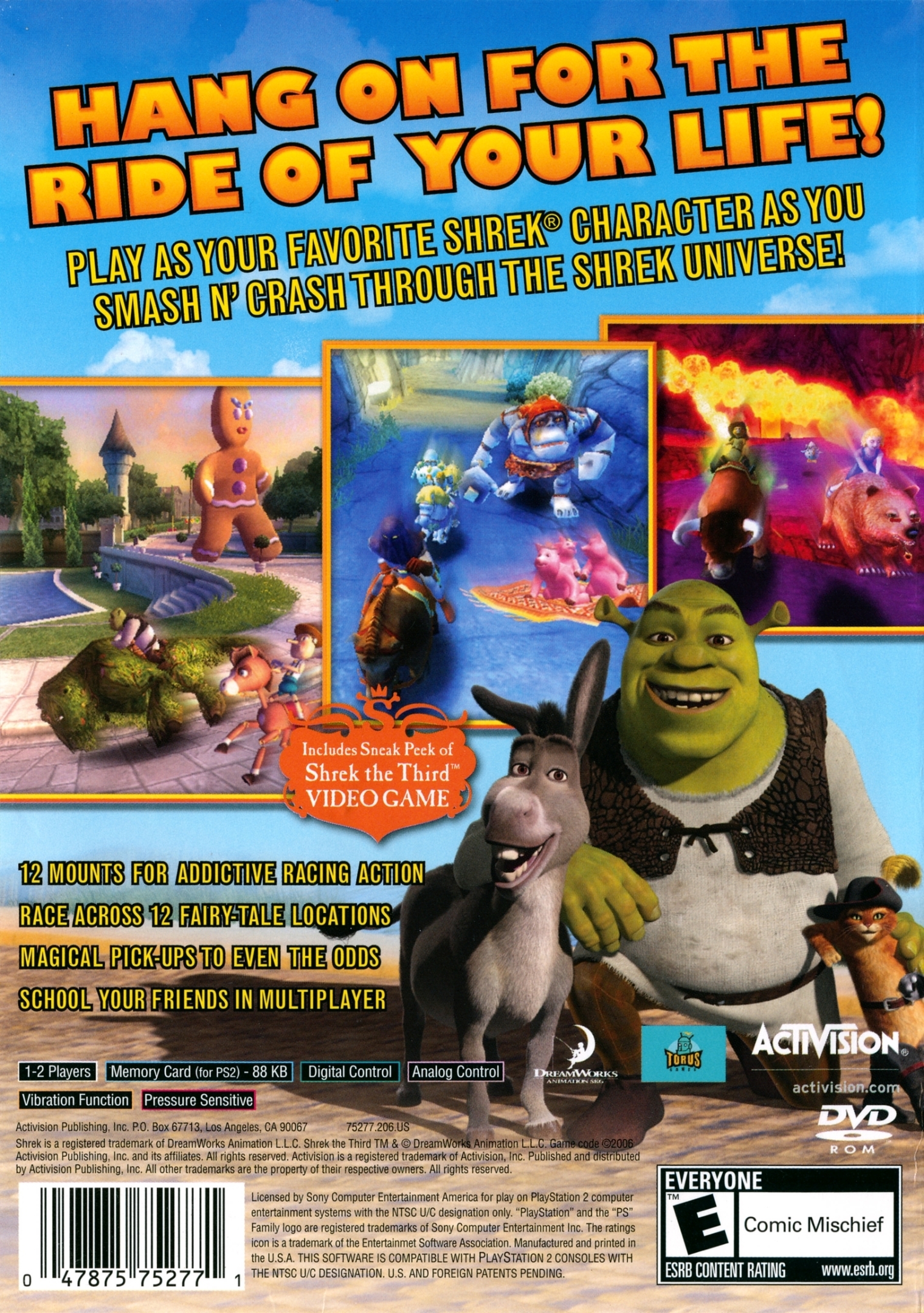 DreamWorks Shrek Smash n' Crash Racing Box Shot for Wii - GameFAQs