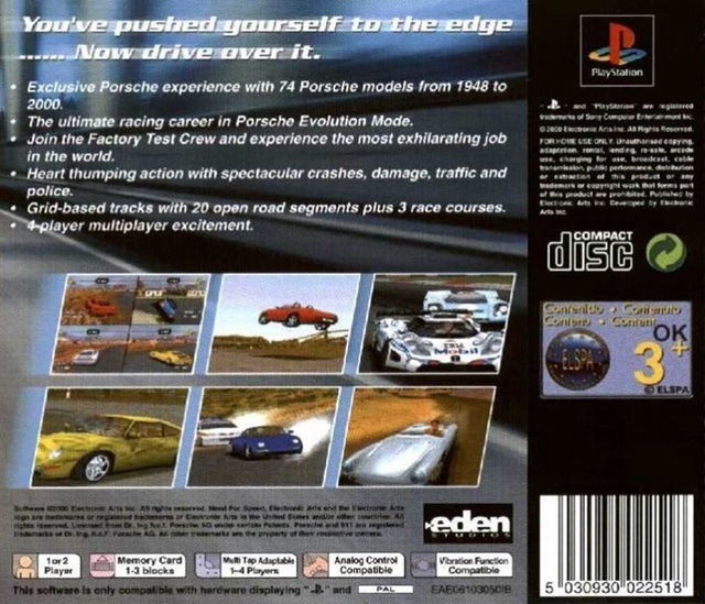 Need For Speed Porsche Unleashed Box Shot For Playstation Gamefaqs