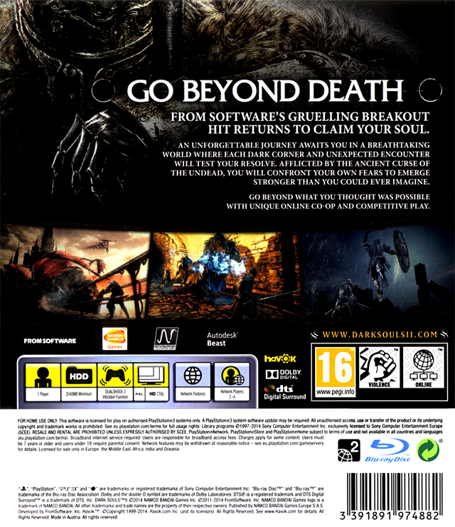 Dark Souls II: Scholar of the First Sin Box Shot for PlayStation 3