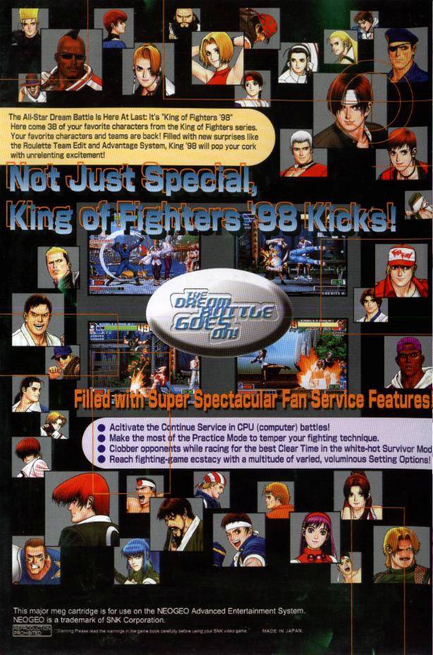 The King of Fighters '98 Ultimate Match Final Edition Box Shot for  PlayStation 4 - GameFAQs