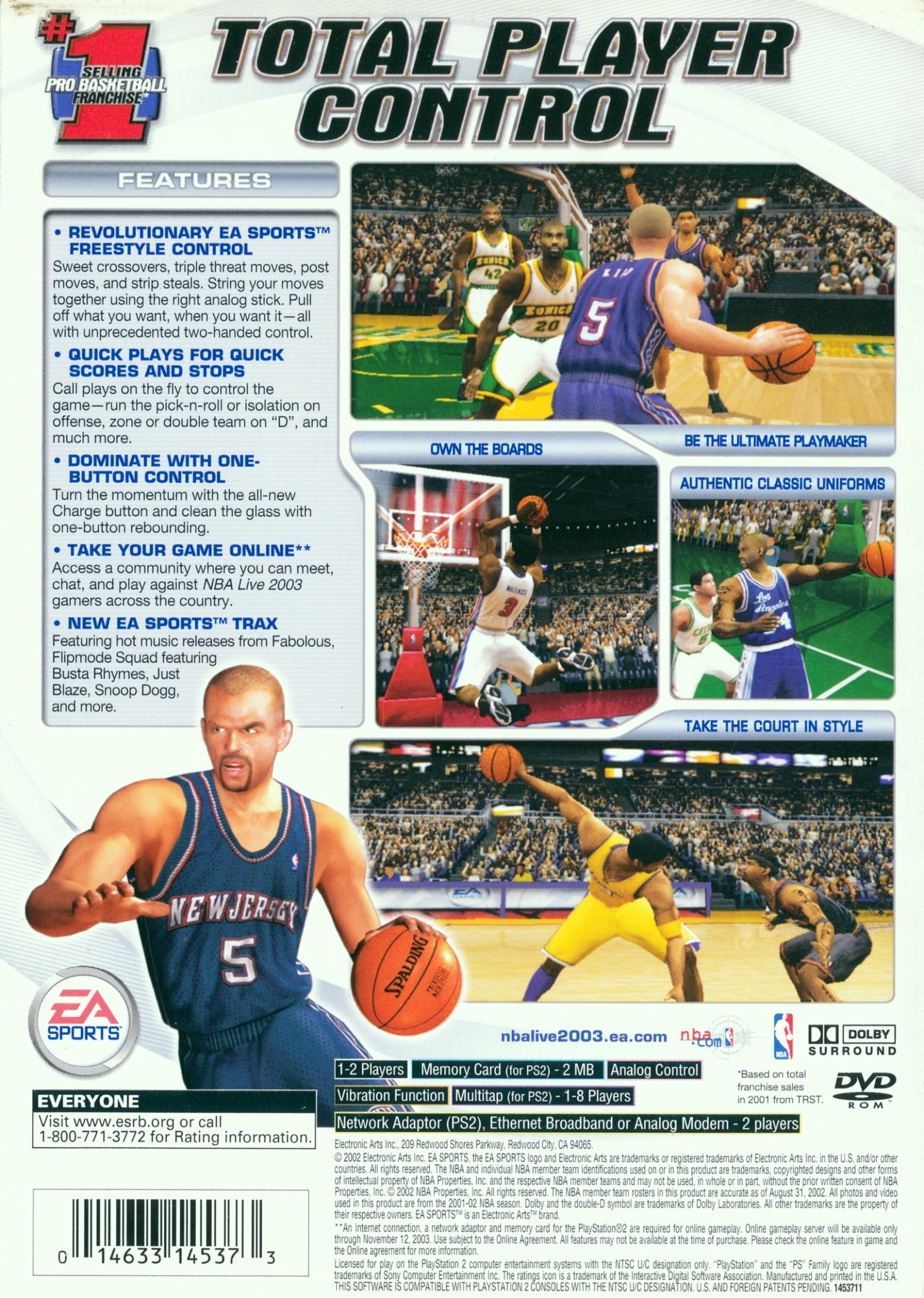 NBA Live 2003 Box Shot for GameCube