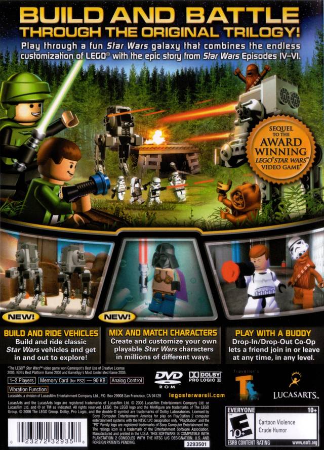 Sabio Más bien antena LEGO Star Wars II: The Original Trilogy Box Shot for PSP - GameFAQs