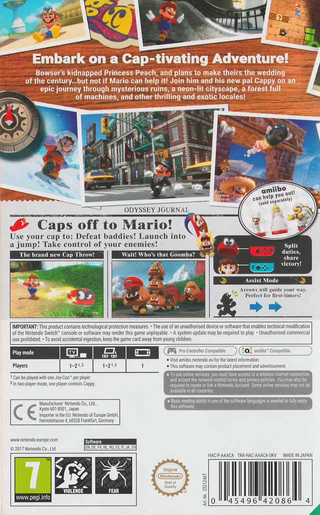 Super Mario Odyssey FAQs, Walkthroughs, and Guides for Nintendo Switch -  GameFAQs