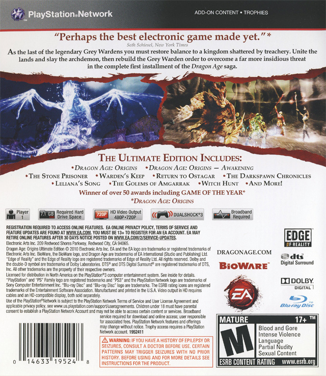 Dragon Age: Origins - Ultimate Edition Box Shot for PC - GameFAQs