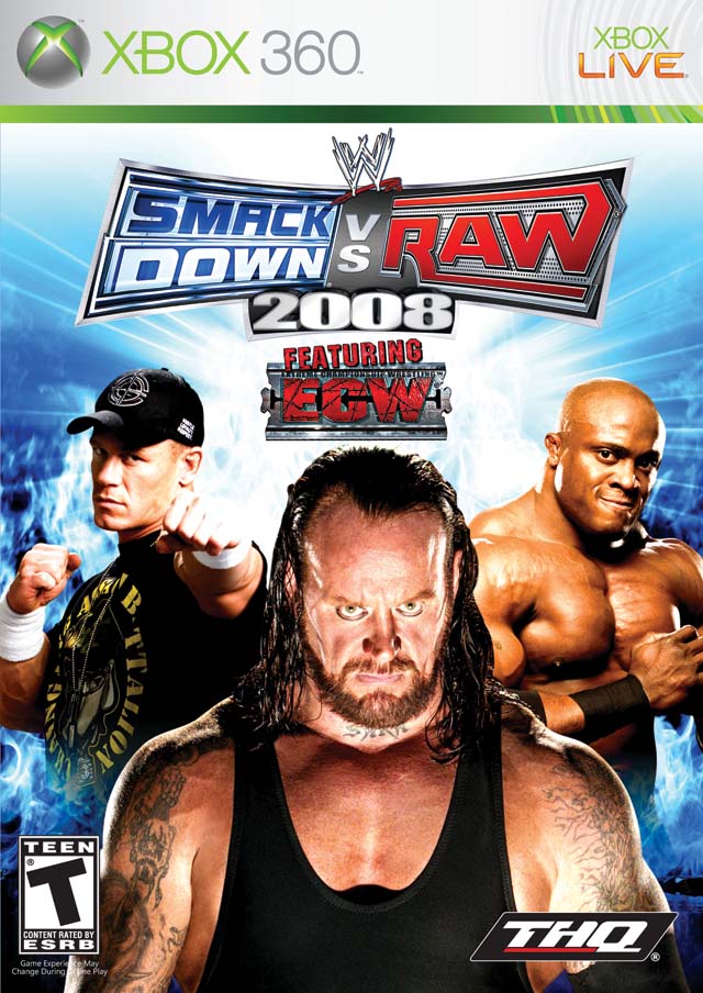 WWE SmackDown vs. Raw 2008 Box Front