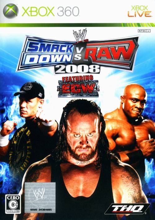 WWE SmackDown! vs. RAW 2008 Box Front
