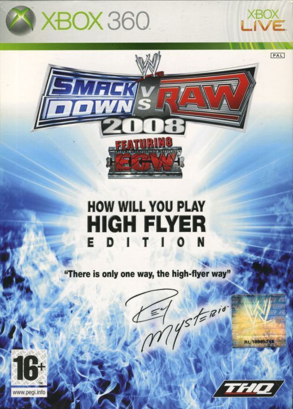 WWE SmackDown! vs. RAW 2008 (High Flyer Edition) Box Front