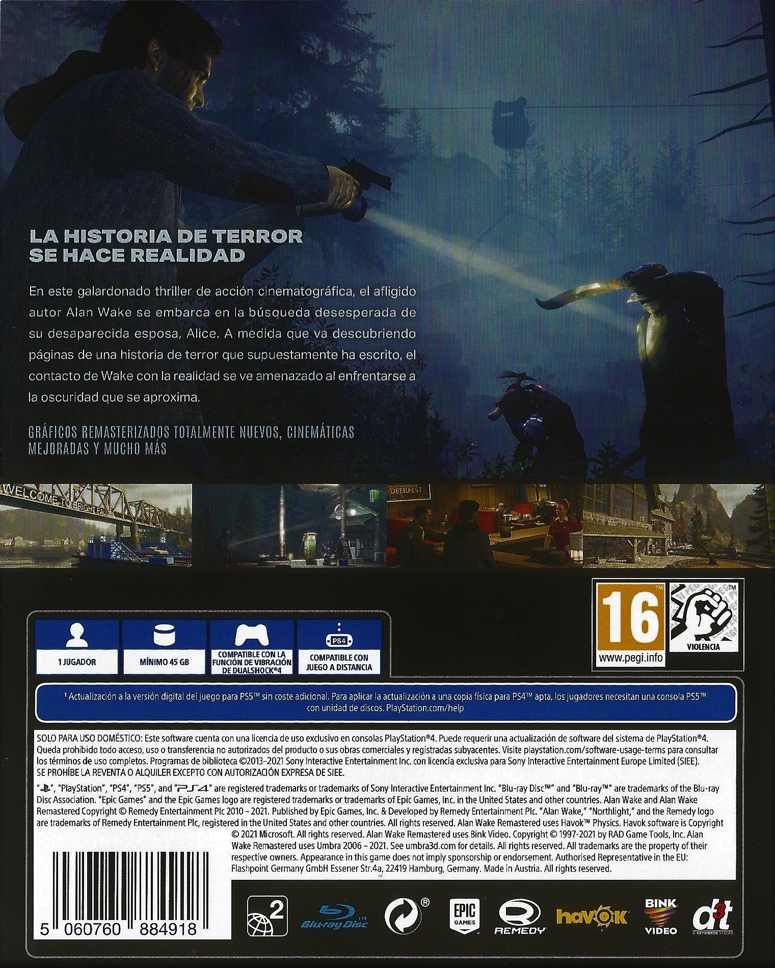 Alan Wake Remastered - PlayStation 4