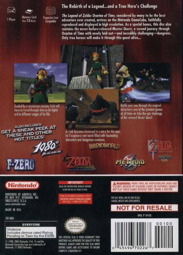 The Legend of Zelda: Ocarina of Time / Master Quest - (GC