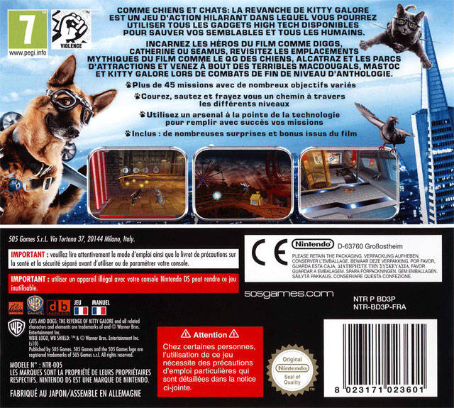 Mierda de acuerdo a Ten confianza Cats & Dogs: The Revenge of Kitty Galore - The Videogame Box Shot for DS -  GameFAQs