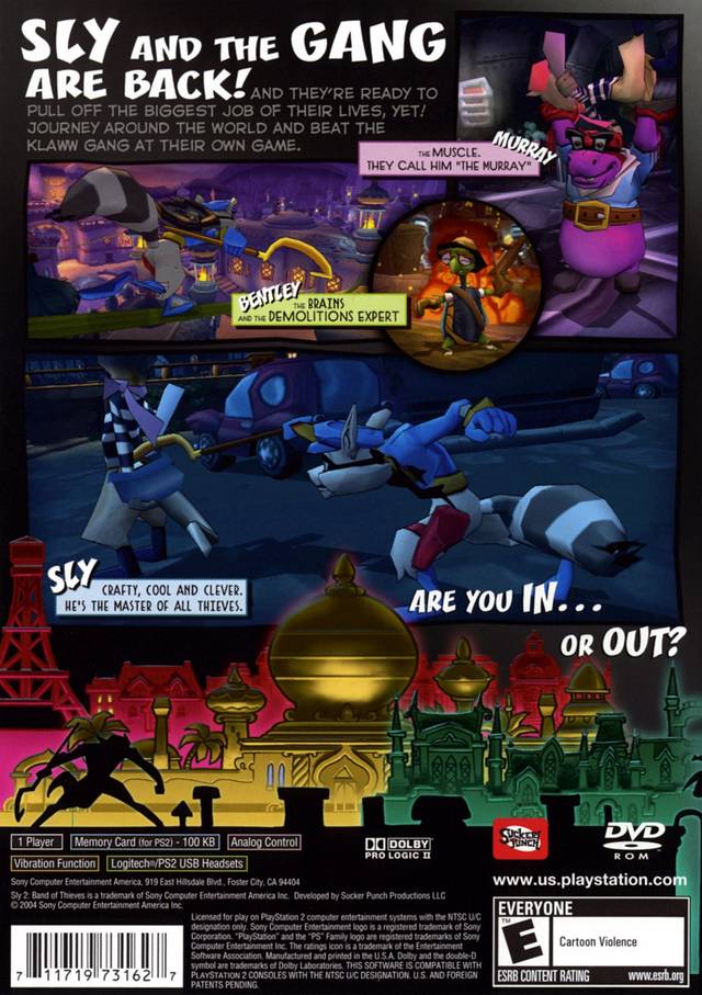 Sly 2: Band of Thieves Box Shot for PlayStation 2 - GameFAQs