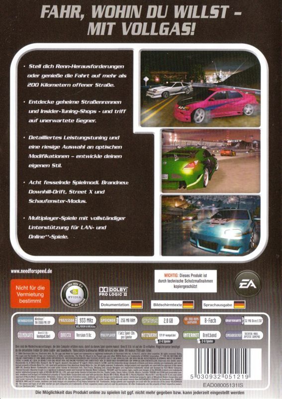 Need for Speed: Underground 2 Box Shot for PC - GameFAQs