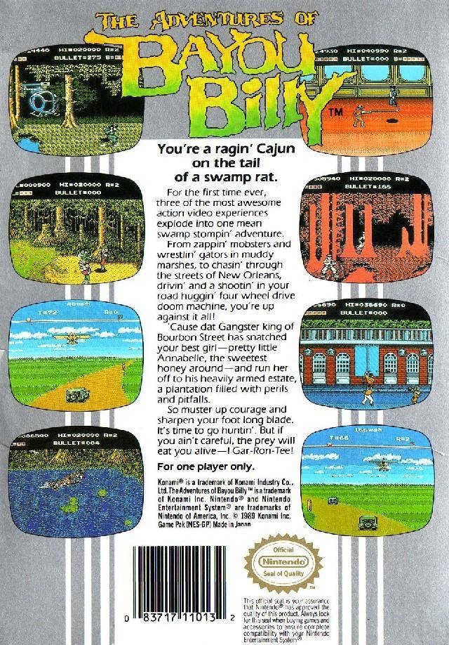 Details about   The Adventures of Bayou Billy FRIDGE MAGNET video game box NES 