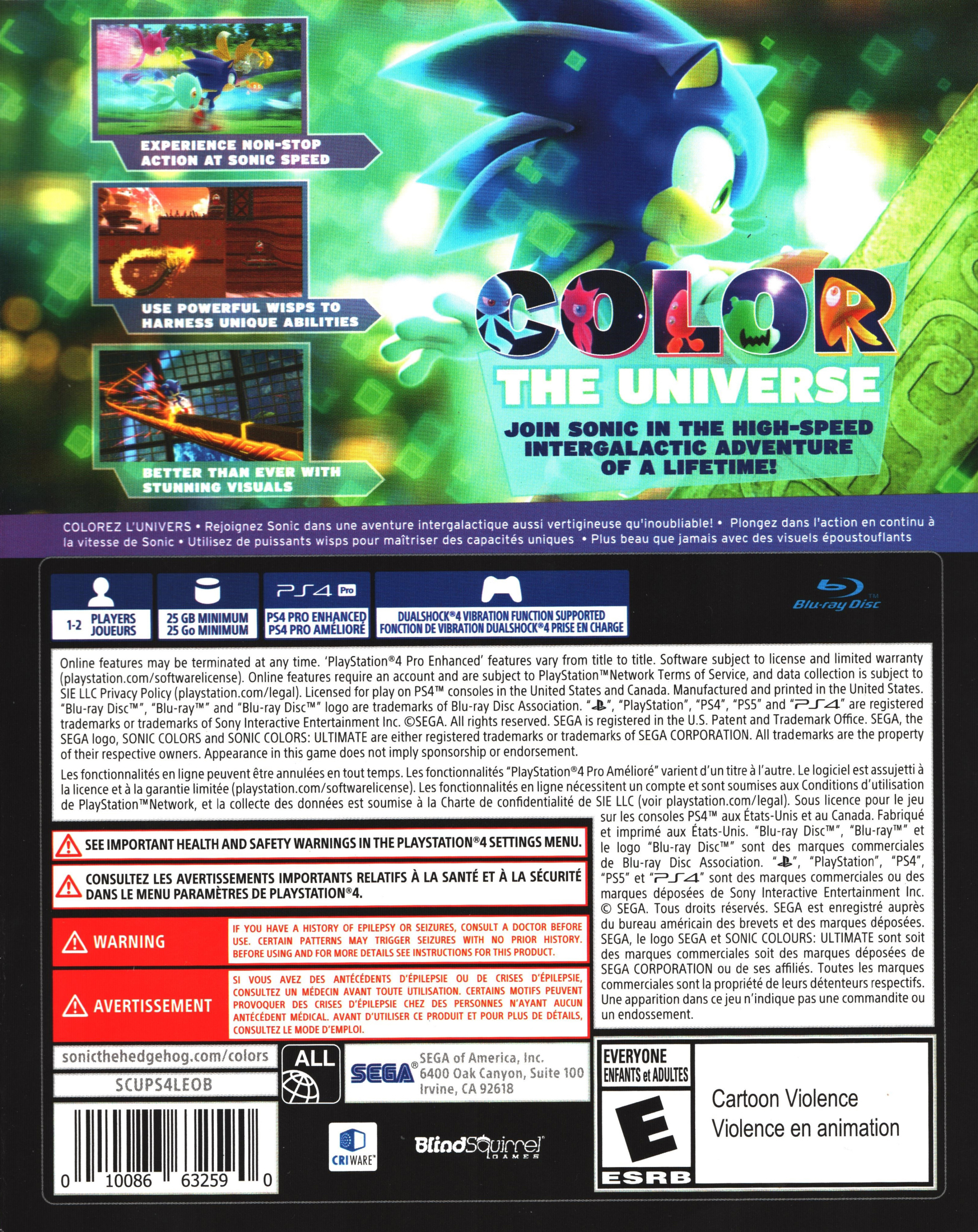 Sonic Colors: Ultimate Box Shot for Nintendo Switch - GameFAQs