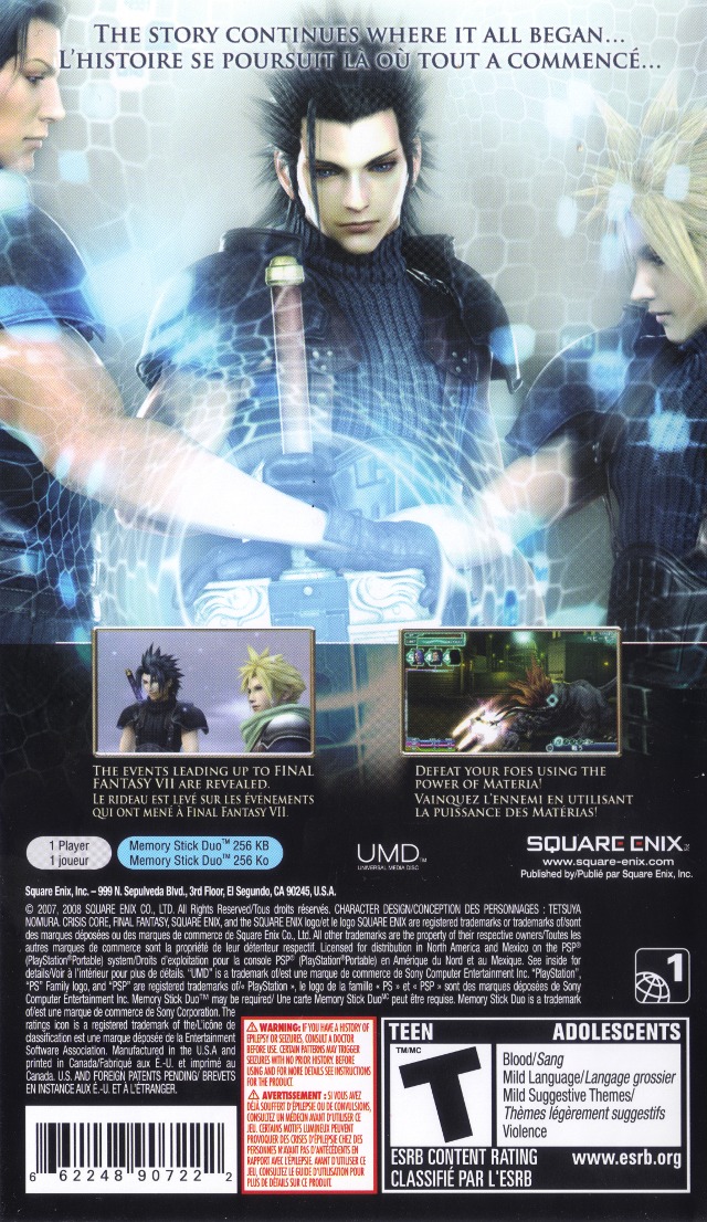 Reunion Changes to the PSP Crisis Core - Crisis Core - Final Fantasy 7 -  Reunion Guide - IGN