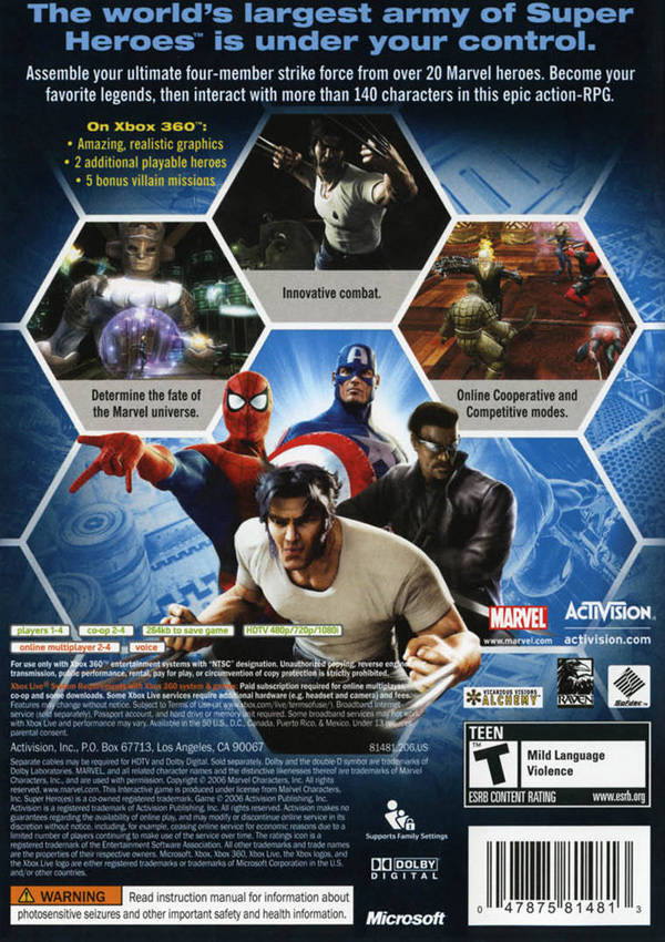 Verfijnen warm Marco Polo Marvel: Ultimate Alliance Box Shot for PlayStation 3 - GameFAQs