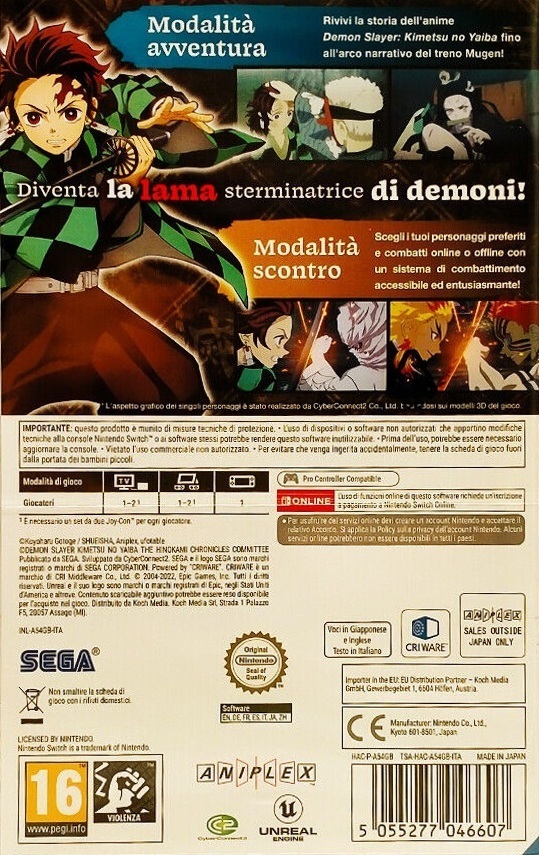 Demon Slayer Kimetsu No Yaiba The Hinokami Chronicles Nintendo