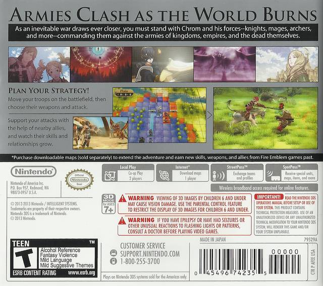Fire Emblem Awakening Box Shot For 3ds Gamefaqs