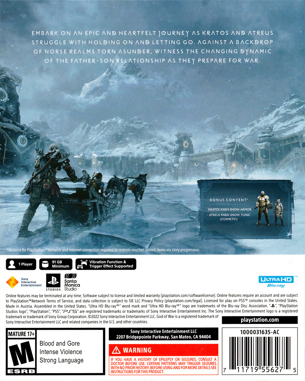  God of War Ragnarök Launch Edition - PlayStation 5