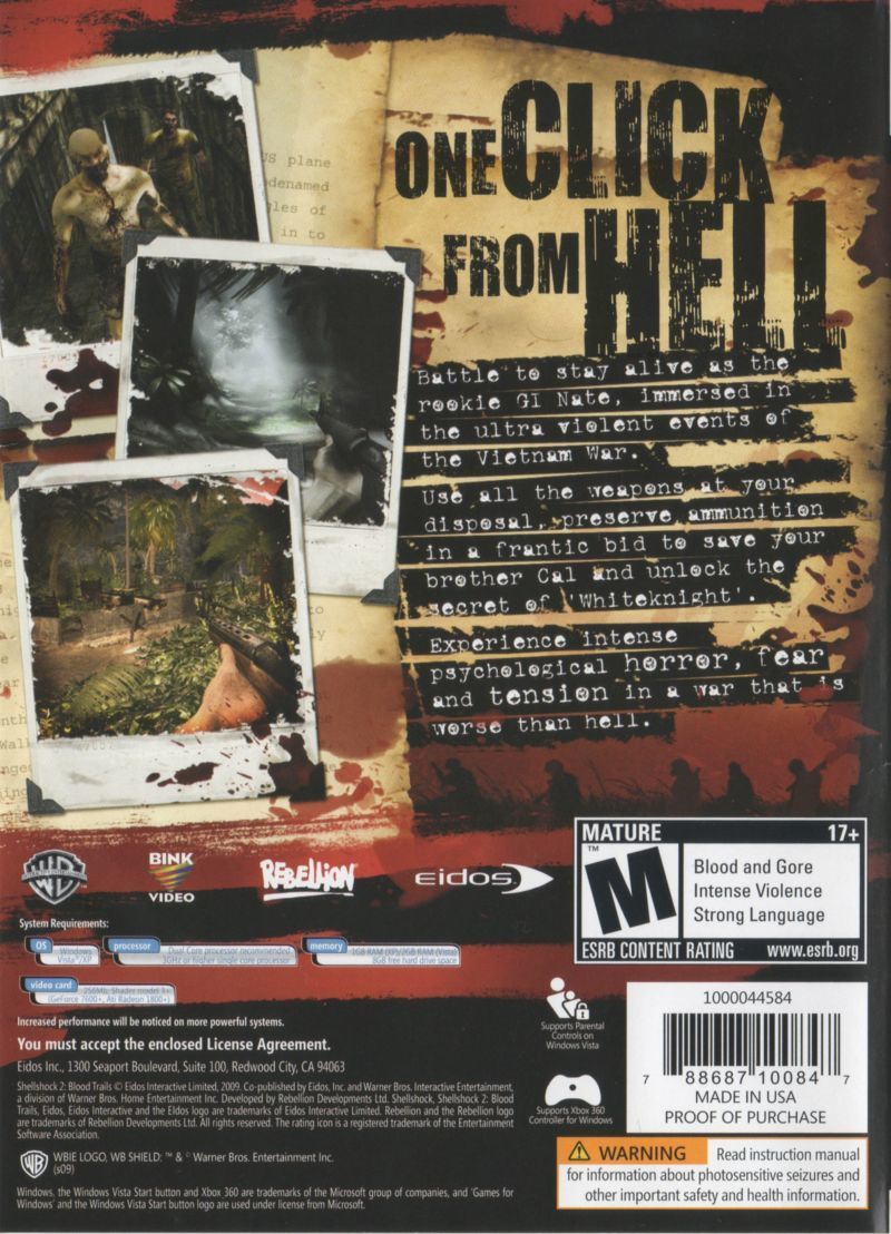 ShellShock 2: Blood Trails (Xbox 360 ) 