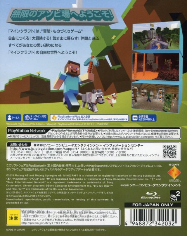 Minecraft - PlayStation 4 : Sony Interactive Entertai: Everything Else 